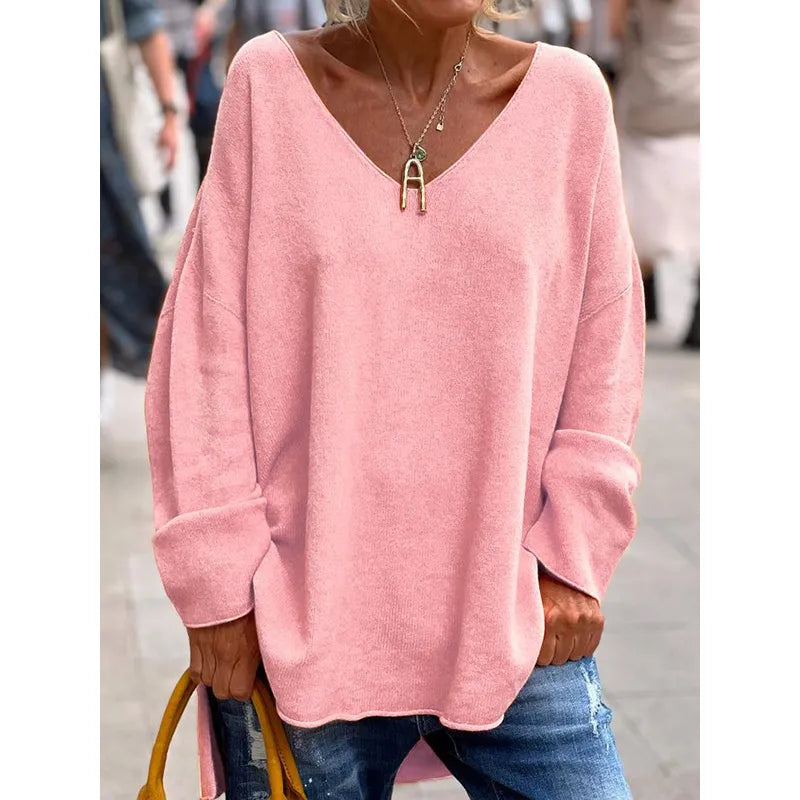 Ella™ | Luftig Oversized V-ringad Topp