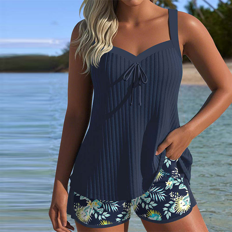 Mira™ | Blommig & Bekväm Tankini-set för Sommaren