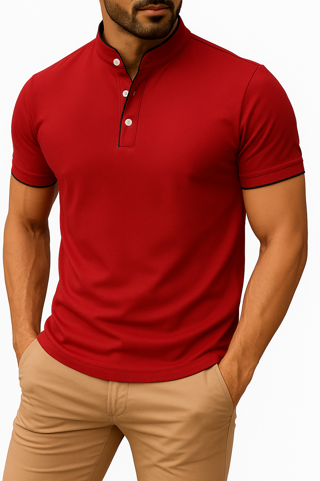Thomas™ | Stilren Henley för Alla Tillfällen