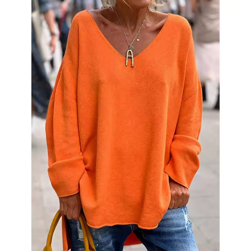 Ella™ | Luftig Oversized V-ringad Topp