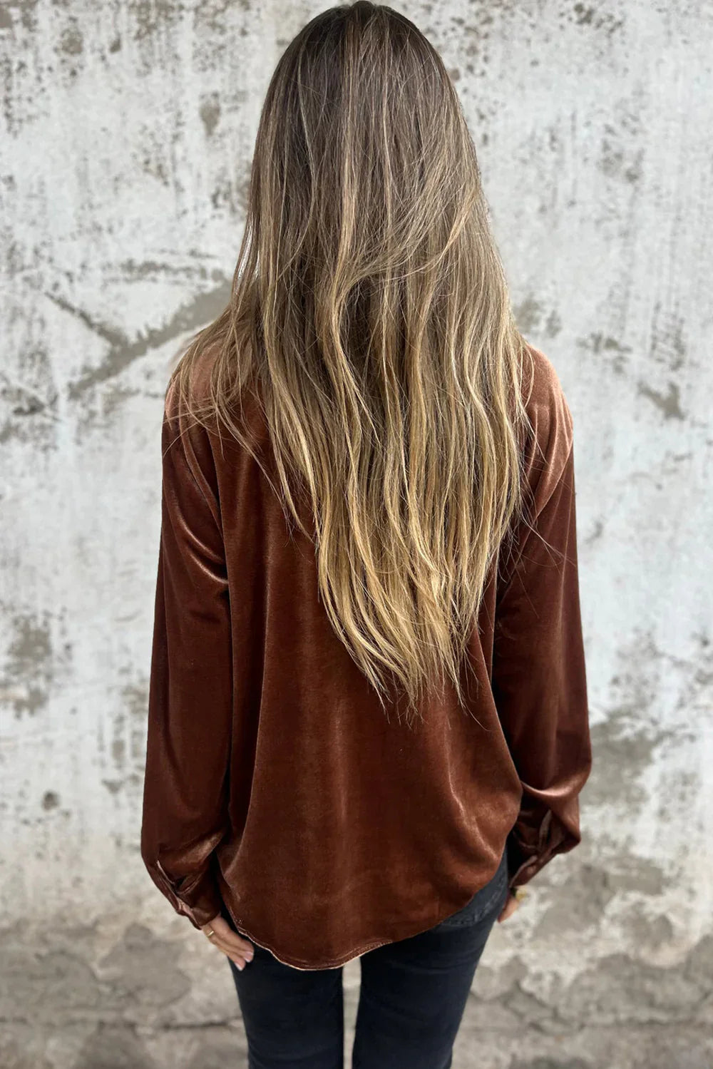 Estelle™ | Velvet Knappblus
