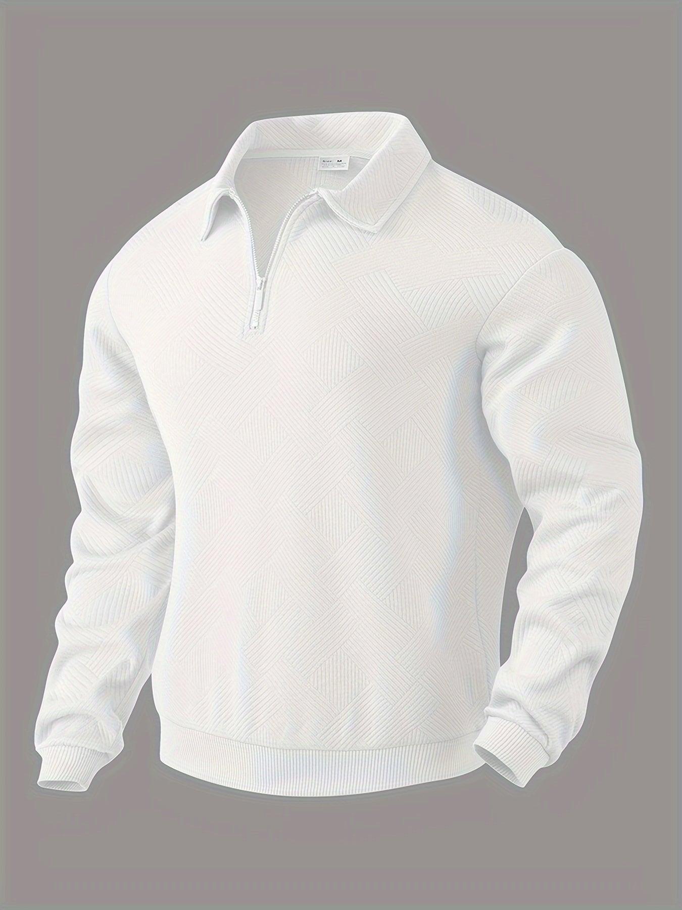 Lucas | Vintage Zip-Up tröja med geometrisk design - My Store