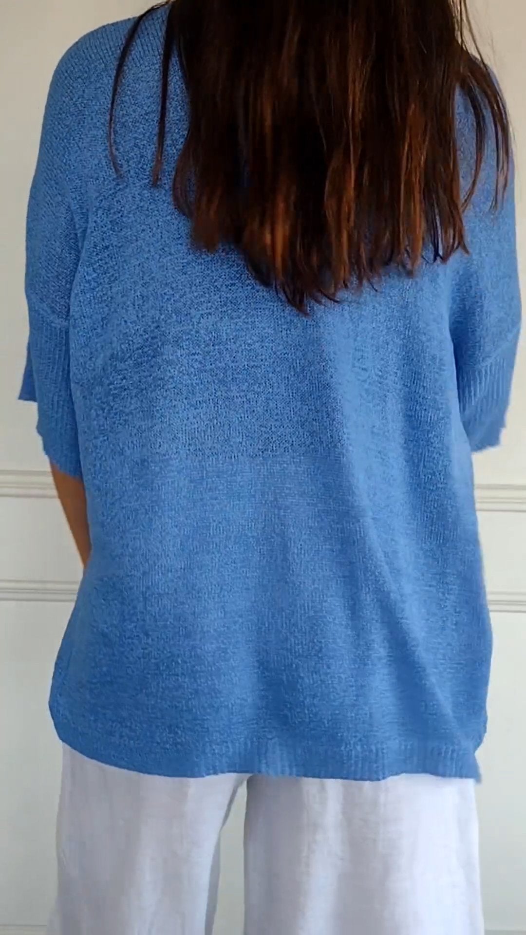 Lena | V-ringad stickad topp