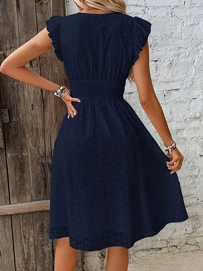 Alina™ | Elegant Sommarklänning med Broderade Detaljer