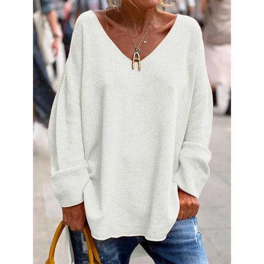 Ella™ | Luftig Oversized V-ringad Topp