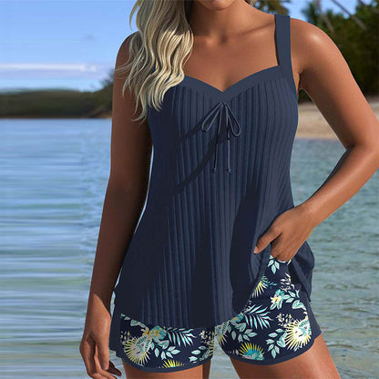 Mira™ | Blommig & Bekväm Tankini-set för Sommaren