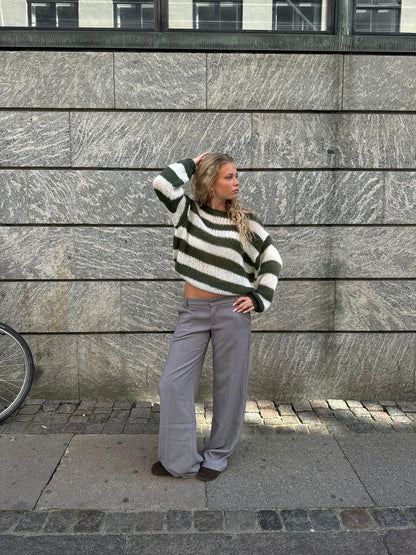 Lucy Randig stickad tröja (råd: 1 storlek upp för överdimensionerad look) - My Store
