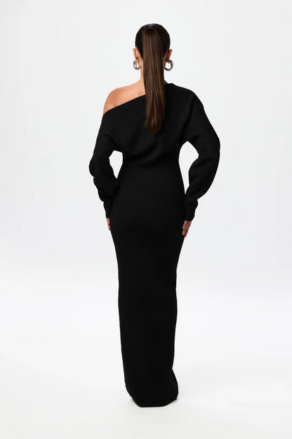Trien | Off-shoulder tröjklänning