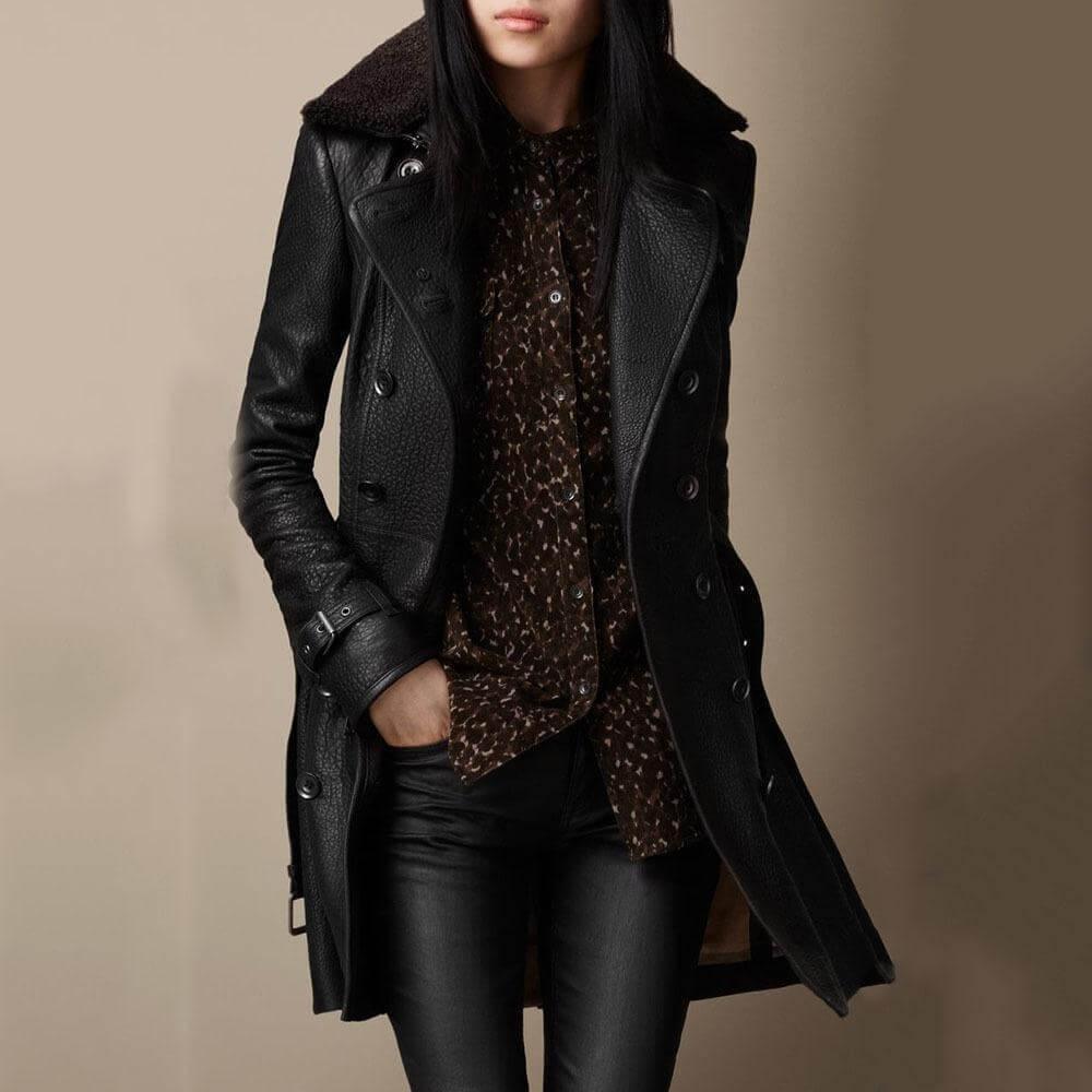 Filippa™ | Lyxig Lädertrenchcoat - My Store