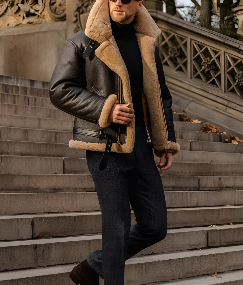 James™ | Varm Läderjacka