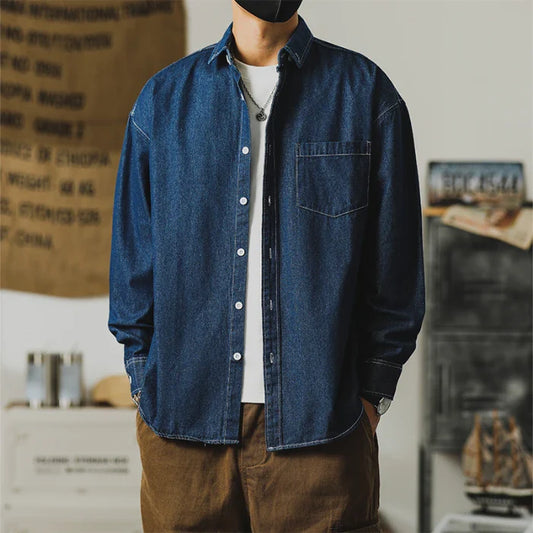 Ties | Denim Arbets Skjorta