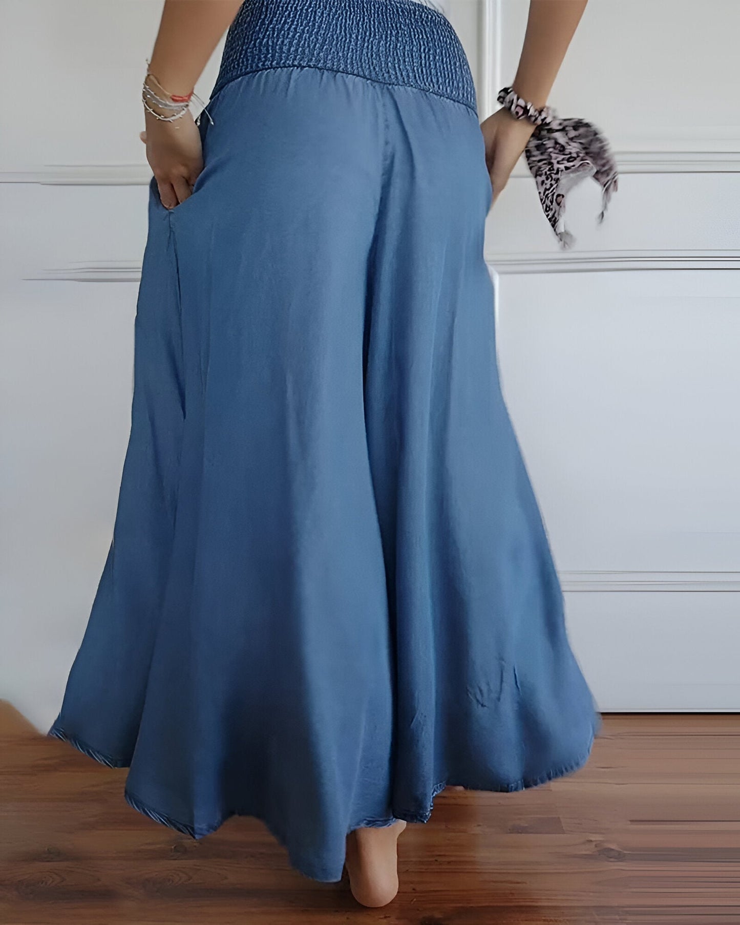 Amalia™ | Flödande Byxkjol med Smockmidja