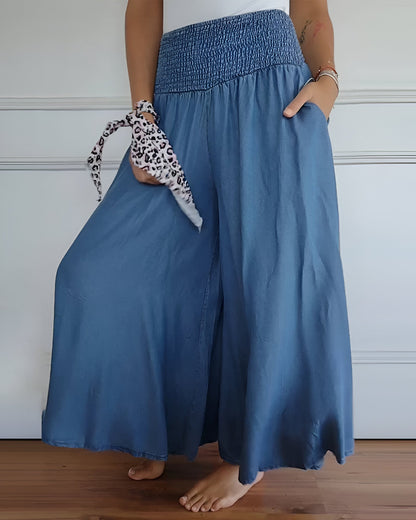 Amalia™ | Flödande Byxkjol med Smockmidja