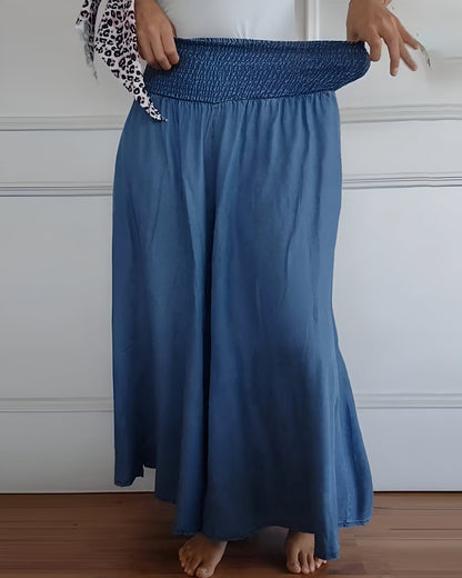 Amalia™ | Flödande Byxkjol med Smockmidja